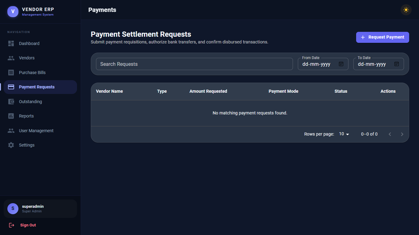 Purchase Bill Management